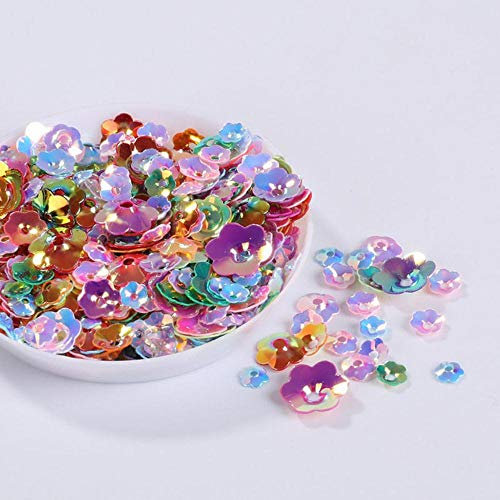 20 g/Lose, verschiedene Größen, PVC, lose runde Glitzer-Pailletten zum Basteln, Pailletten, Nähen, Dekor, DIY, Kleidung, Accessoires, LX311 gemischt, zufällig