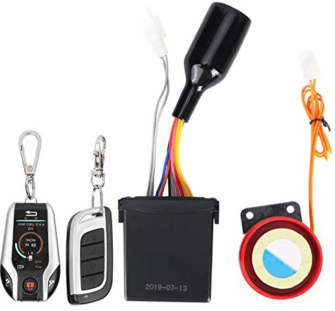 105-125dB Alarmas antirrobo para motocicleta Sistema de seguridad Bocina de alarma remota de 2 vías Impermeable con arranque del motor