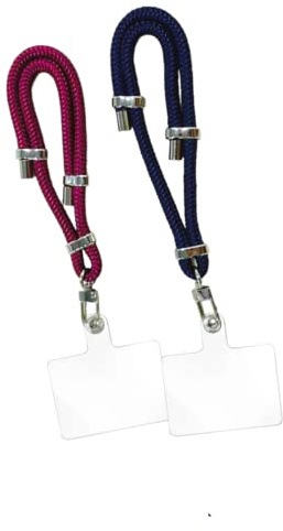 Lot de 2 dragonnes pour téléphone Portable – Cordon Poignet Universel réglable – Anti-Perte pour Smartphone – Compatible iPhone, Samsung, Huawei – Accessoire Discret et sécurisé (Couple)