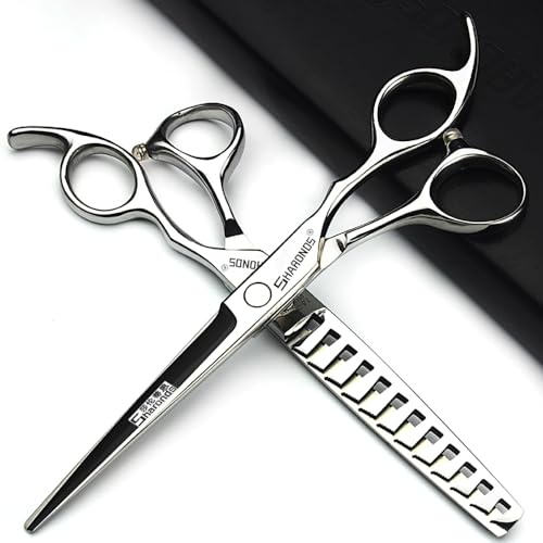 6/6.5/7/7.5/8 Zoll Haarschnitt Scheren Friseursalon Styling schneiden Haar Werkzeuge dünne Friseur Haar Spezialwerkzeuge (6.5-Zoll 2-teiliges Set-C) | Friseursalon Styling schneiden，Haar Werkzeuge dünne Friseur，Haar Spezialwerkzeuge