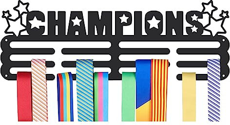 nbeads Medaillen Display Halter Rack, Star Medaillen Display Wall Mounted Frame Sport Medaille Halter Racks für Wettbewerb Medaille Wand hängende Display, Mount über 50 Medaillen