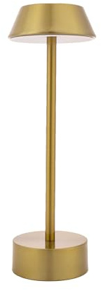 Tomsurch LED Cordless Table Lamp,Gold Rechargeable Battery Lamp,Dimmable Metal Portable Touch Mini Desk Lamp for Indoor Outdoor Lighting