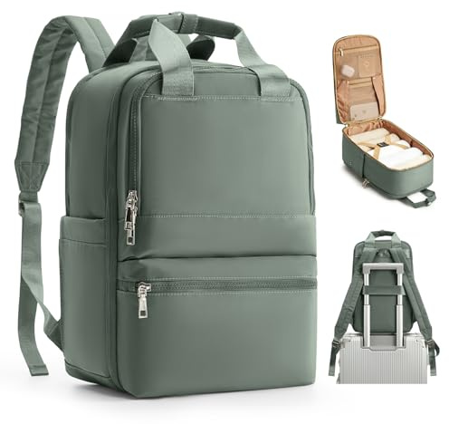 bergsalz Reiserucksack Damen Ryanair Handgepäck 40x20x25 Rucksack Handgepäck Flugzeug Rucksack 40x20x25 Damen Herren Wasserdicht Grün