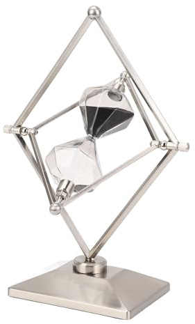 Sanduhr 30 Minuten Sanduhr, 720° Drehbare Antike Sanduhr, Vintage Sanduhr 30 Min Reloj de Große Metall-Halbstunden-Sanduhr aus Glas für Büro, Schreibtisch, Zuhause,
