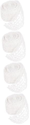 Garneck 4 Rolls Netting Casings for Sausage Meat Netting Fridge Chicken Legs Safe for Cooking