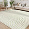 Homcomodar Alfombras Salon Grandes 200x290cm Verde Carpet Rugs for Living Room Alfombras Lavables en Lavadora Alfombras Pie de Cama Comedor Dormitorio Matrimonio Habitacion