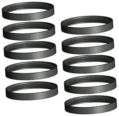 10PZ. GUARNIZIONI D80mm SILICONICHE DI TENUTA PER TUBO CANNA FUMARIA STUFA PELLET MAX 200° (D 150mm H9 PZ10)