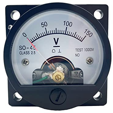 LEPEVNEY Analogico Dial Panel Meter Voltmetro Gauge SO-45 Corrente rotonda Amperometro di misura DC 150V