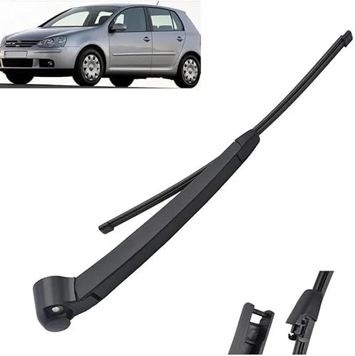 AjaxCat Scheibenwischer Hinten Ersatz, Hinterer Wischerblatt Wischerarm Geeignet für VW Golf V MK 5 Variant 2003-2009, Scheibenwischer Wischer Set