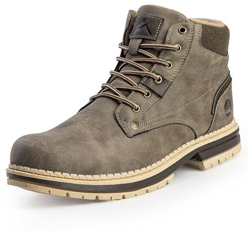 CC-Los Bottes Hiver Homme Fourrées Chaudes Antidérapantes pour Neige et Randonnée, Taille 40-48