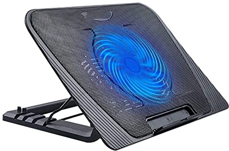 JYARZ Base Raffreddamento Pc Portatile Laptop Cooler Laptop Cooling Pad Notebook Gaming Cooler Stand con Una Ventola E 2 Porte USB Ventola Pc per Ufficio