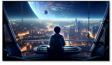 Pantalla de proyección de Pared de 72 Pulgadas for Interiores y Exteriores, con Marco Fijo 16:9, Ideal for el hogar, el Aula y la Oficina.