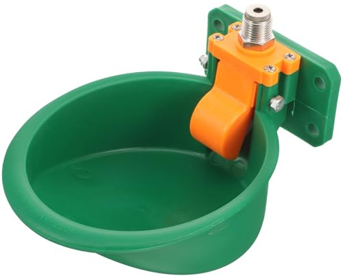 Gadpiparty Automatic Livestock Waterer for Cows Sheep and Horses, Large-Capacity Plastic Drinking Bowl, Bite-Resistant Outdoor Water Trough for Farm Animals