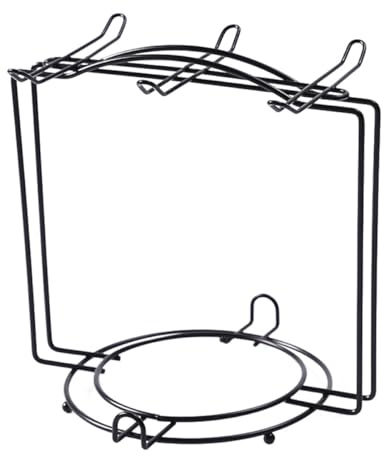 Porta Tazze in Acciaio Inox Nero, Stabile e Leggero | Organizzazione per Tazze da Caffè e Tè, Effetto Decorativo, Adatto a Varie Scene e Desktop