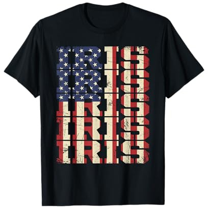 IRIS Vintage American Flag Distressed T-Shirt