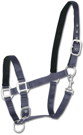 Waldhausen Perlonhalfter Satin, blau, Shetty