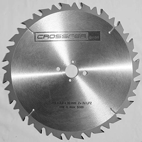 315 mm HOCHLEISTUNGS HM-Sägeblatt Holz-Grobschnitt SB-HMD315 315x3,2/2,2x30 Z20 LFZ Flachzahn