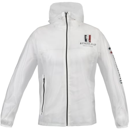 Kingsland Classic Transparente Regenjacke mit Kapuze und getapten Nähten, PVC, Unisex für damen und herren (M)
