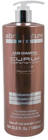 abril et nature - Champú profesional para cabello rizado Curly Definition - Hidrata, Define y fija los rizos y elimina el encrespado - con Protección térmica - Pelo Suave y Brillante 1000ml
