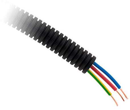 Zenitech - Gaine précâblée ICTA Ø16mm 25m - Gris ou Noir