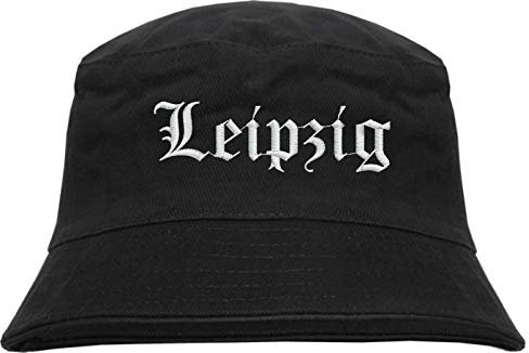 HB_Druck Leipzig Fischerhut - Bucket Hat - Bestickt - Schwarz L/XL