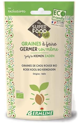 Germ'line - Graines À Germer Bio Chou Rouge 100G - Lot De 3