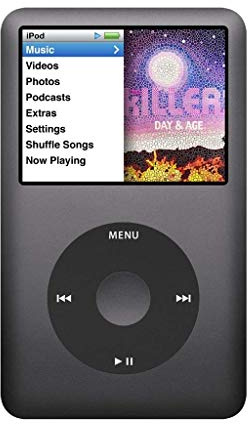 MC297LL/A MP3-Player für Apple iPod Classic 1TB SSD, 7 Generation, Grau/Schwarz