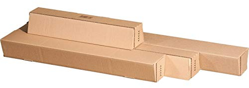 KK Verpackungen® Versandhülse für DIN A0 | 20 Stück, 860x105/55x75mm, Versandkartons mit Selbstklebeverschluss | Lange Faltkartons aus stabiler Wellpappe