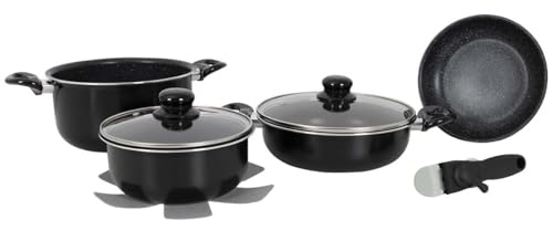 Gimex - Topfset - Induktion - 7-Teilig - Schwarz