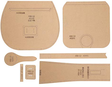 Single-Shoulder Bag Wallet Pattern Acryl Vorlage Geldbörse Making Stencil Kit Leder Craft Pattern für die Herstellung von Zubehör