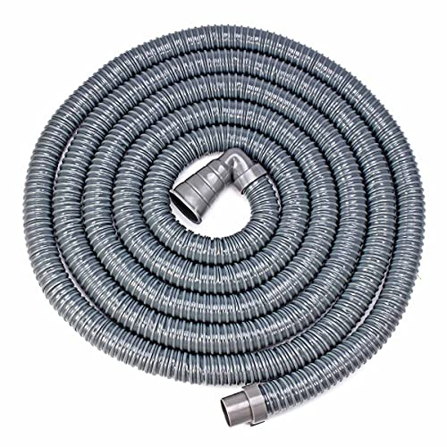 Waschmaschinenschlauch 2/3/4 / 5m Universal PVC Waschmaschine Ablaufschlauch Waschbecken Geschirrspüler Ablaufschlauch Flexible Verlängerung Rohre Auslass Wasser Sanitärschlauch Ablaufschlauch Waschma