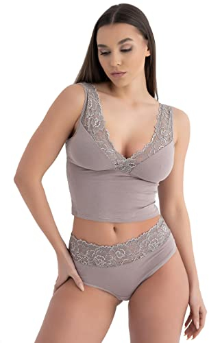 Evoni Sous-vêtement pour femme, cappuccino, XL