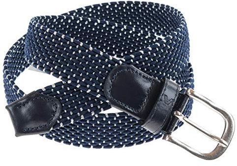 ALBERTO Damen Gürtel Silver geflochten, Farbe:Blau(881), Größe:105