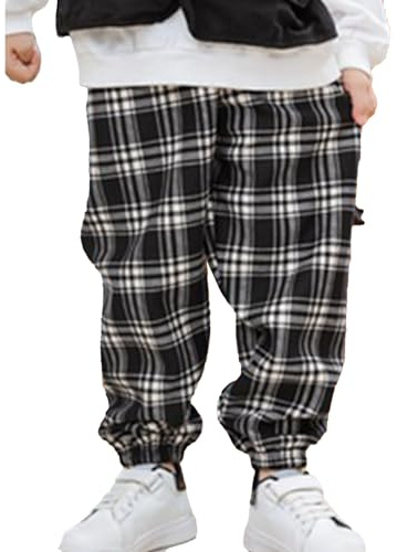 Casual Joggingbyxor för Barn, Varma Joggingbyxor i Plysch Mångsidiga Byxor för Pojkar och Flickor, Lämpliga för Höst och Vinter, Avslappnad och Bekväm (160)
