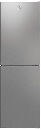 Hoover H-FRIDGE 300 Freestanding Fridge Freezer 50/50, 2 Doors, Low Frost Technology, E Class, 252L Total Capacity, Internal Display, Integrated Handle, Silver, 54.5x55x176 cm - HOCT3L517ESK-1