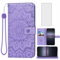 Phone Case for Sony Xperia 1 II 2 / Experia 1II 5G Wallet with Tempered Glass Screen Protector and Leather Slim Flip Cover Card Holder Stand Cell Accessories Experia1ii XQ-AT52 XQ-AT51 XQ-AT42 Purple