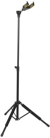 Verstellbarer, Faltbarer Gitarrenständer, Schwerkraft-Auto-Lock-Gitarrenhalter für Akustischen E-Bass-Ukulelen-Stativständer