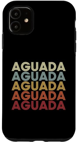 Hülle für iPhone 11 Aguada Puerto Rico Aguada PR Vintage Text