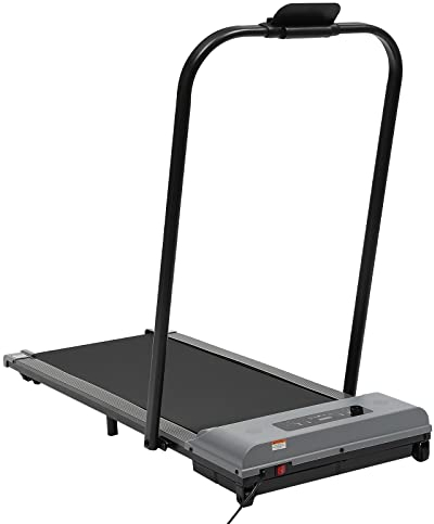 2 in 1 klappbares Laufband 3.0HP mini Laufband für zu Hause mit Fernbedienung Schreibtisch laufband mit LED-Anzeige Geeignet für Zuhause Fitnessstudio Büro etc (pessimistisch)