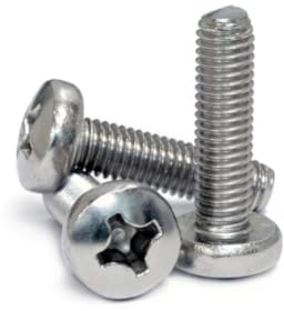 10x M4 x 14mm Phillips Pan Head Machine Screws Bolts A2 Stainless Steel - Ideal for Securing Monitors, Electronics, Appliances, Furniture, and Metal Assemblies