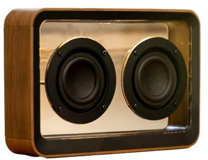 Osmond Enceinte Bluetooth Rétro Transparente Connexion Barre de Son Stéréo Bluetooth Lecteur de Musique MP3 sans avec Veilleuse B