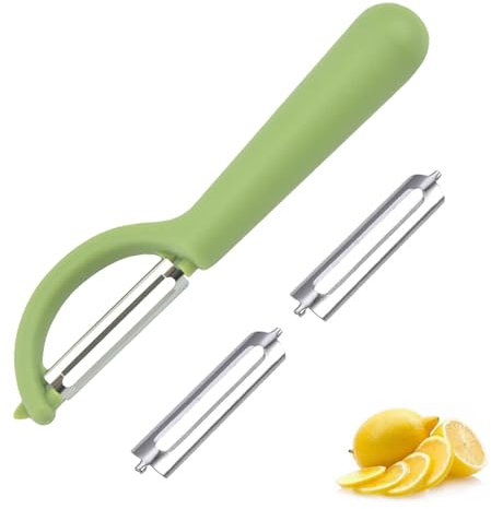 P-Éplucheur de Tupper avec 2 Lames de Rechange,Econome Legumes pour Tupperware,Eplucheur Pomme de Terre,Epluche pour Legume Tomate Pommes,Frutas Peelers,Éplucheurs,Manuel Couteau Cuisine pour Enfant