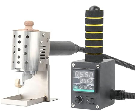 Pistola per colla a caldo con temperatura regolabile, serbatoio da 150 ml per tessuto, pelle, lavorazione del legno, applicazione adesiva fai da te