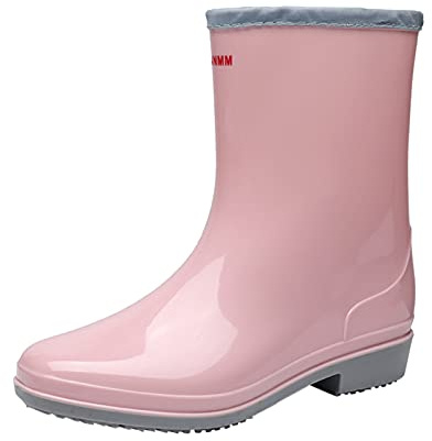 Generisch Zapatos de lluvia de verano Botas al aire libre resistente al desgaste jardín damas zapatos de agua zapatos botas de mujer, Rosa., 37 EU