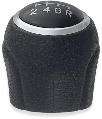 1neiSmartech Pomello per Leva del Cambio 6 Marce Compatibile con Suzuki SX4, SX4 S-Cross 2013–2022 e Vitara III 2015–2022, Nero con Filettatura Integrata
