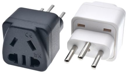 Adattatore da viaggio con spina CA svizzera AU/US/EU for la Svizzera, tipo J 250V 10A(Black)