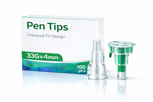 Sterile Einweg Pen Tips 33G (0,20 x 4 mm) – 100 Stück, einzeln verpackt, universell kompatibel, für Labor, Industrie und Kosmetikanwendungen