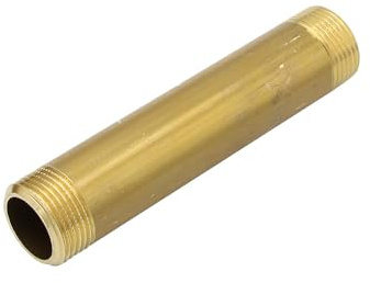 Stabilo-Sanitaer Messing Rohrdoppelnippel 3/4 Zoll x 120 mm DN20 Rohrnippel Langnippel Gewindefitting Fitting