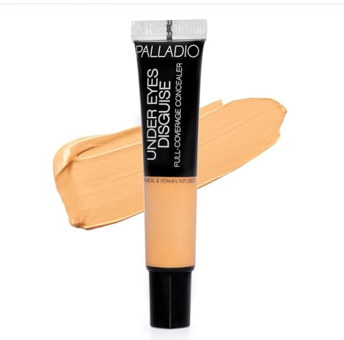 Palladio Vollständig deckender Concealer, Tarnung für unter den Augen, Cremiger Gesichts- und Augen-Concealer, Gleicht den Hautton aus, Verdeckt Unreinheiten, Lemonade