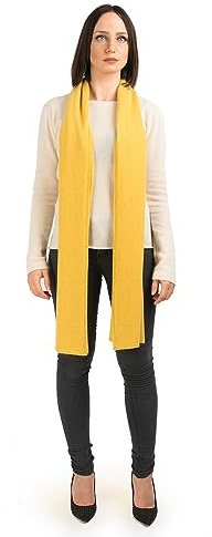 Dalle Piane Cashmere Damen Schal Breit 100% Kaschmir | Halstuch für Büro, Abend und Reisen, 200x35 cm, vier Jahreszeiten, Geschenk für Sie, Made in Italy